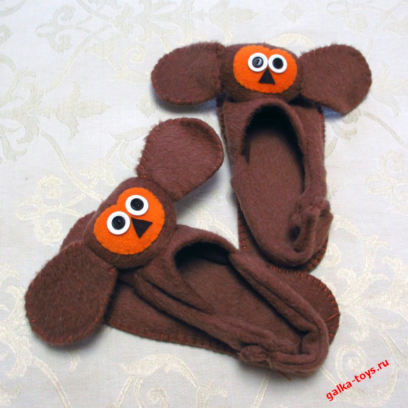 Тапочки - Чебурашки обнимашки — изображение 3