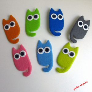 Брошка - Глазастый Котик