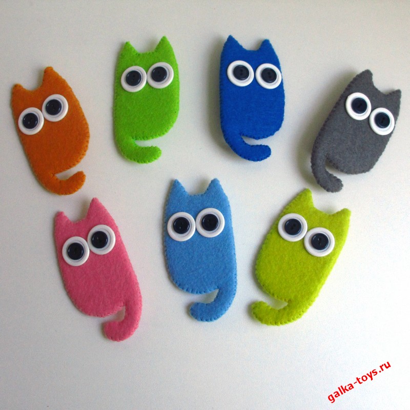 Брошка - Глазастый Котик