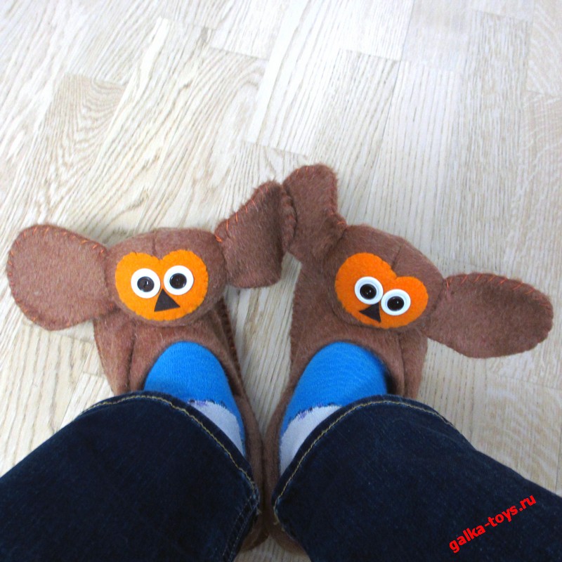 Тапочки - Чебурашки обнимашки — изображение 6