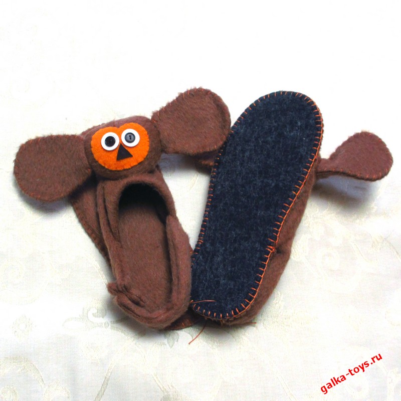 Тапочки - Чебурашки обнимашки