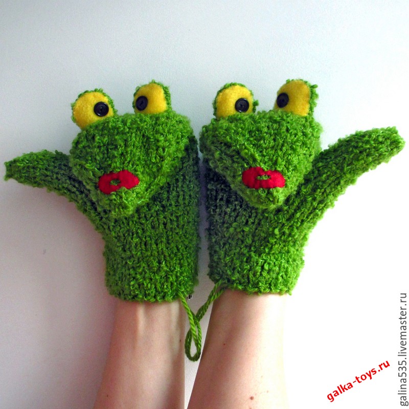Варежки Лягушки-веселушки
