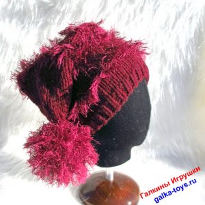 Шапочка - колпак с помпоном