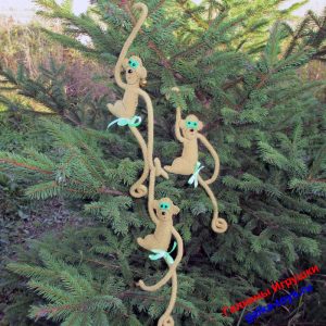Ёлочная игрушка - Обезьянка приставучая