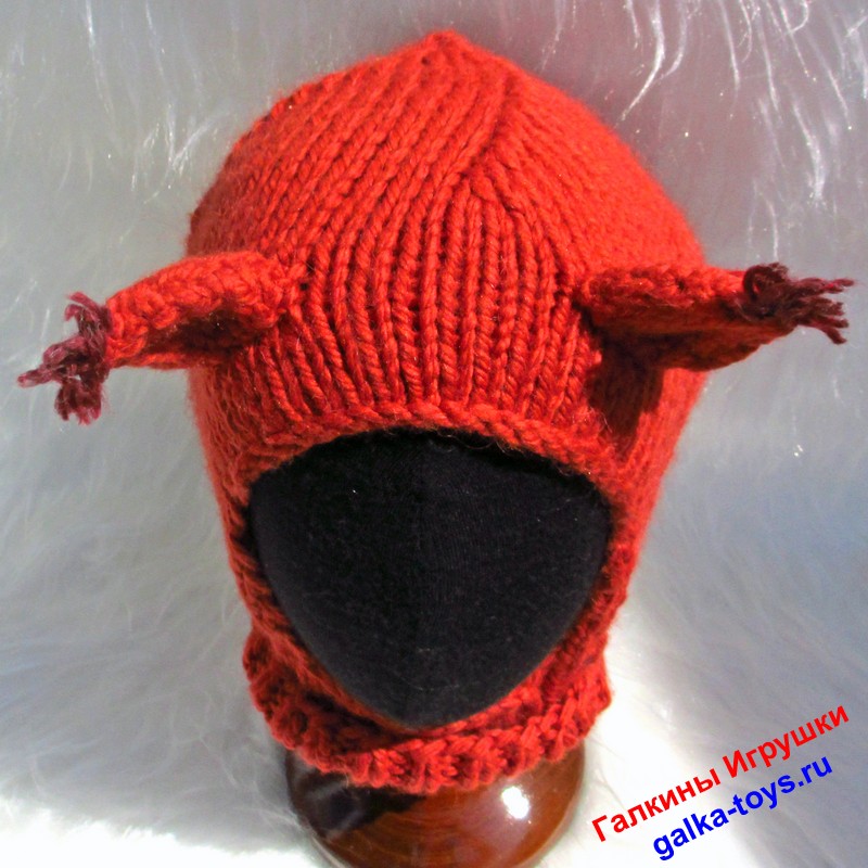 Шапка - шлем Белочка — изображение 3
