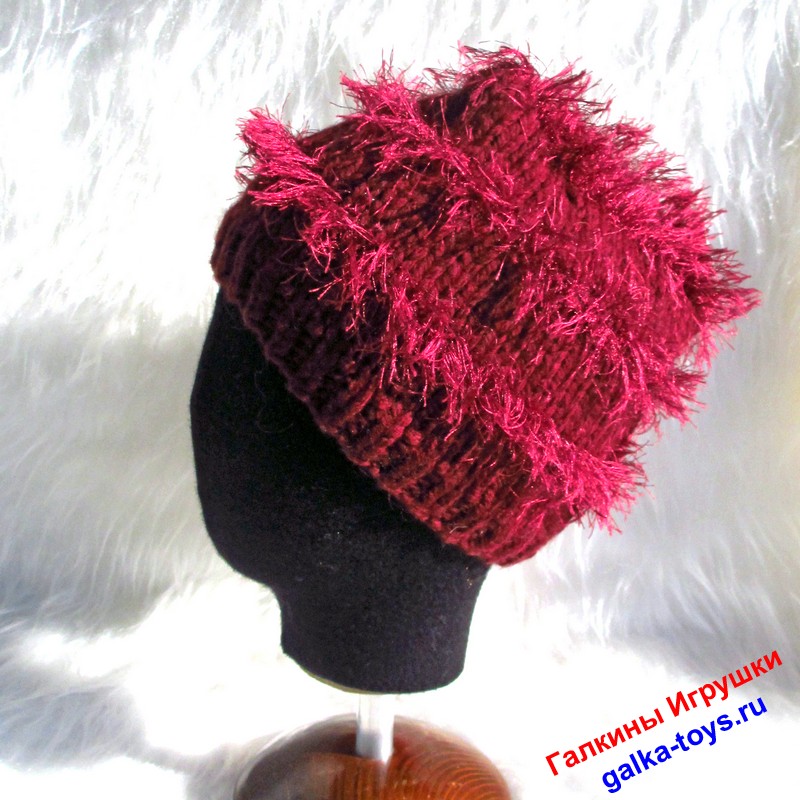 Шапочка - колпак с помпоном — изображение 3