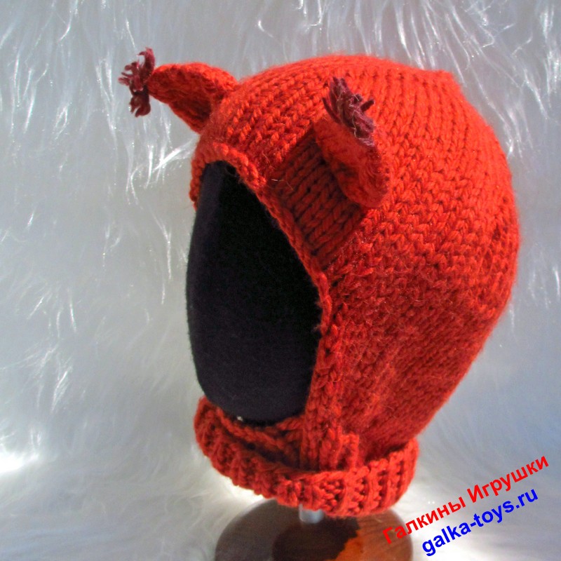 Шапка - шлем Белочка — изображение 4