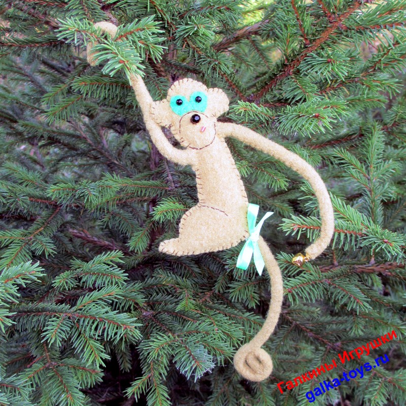 Ёлочная игрушка - Обезьянка приставучая — изображение 4