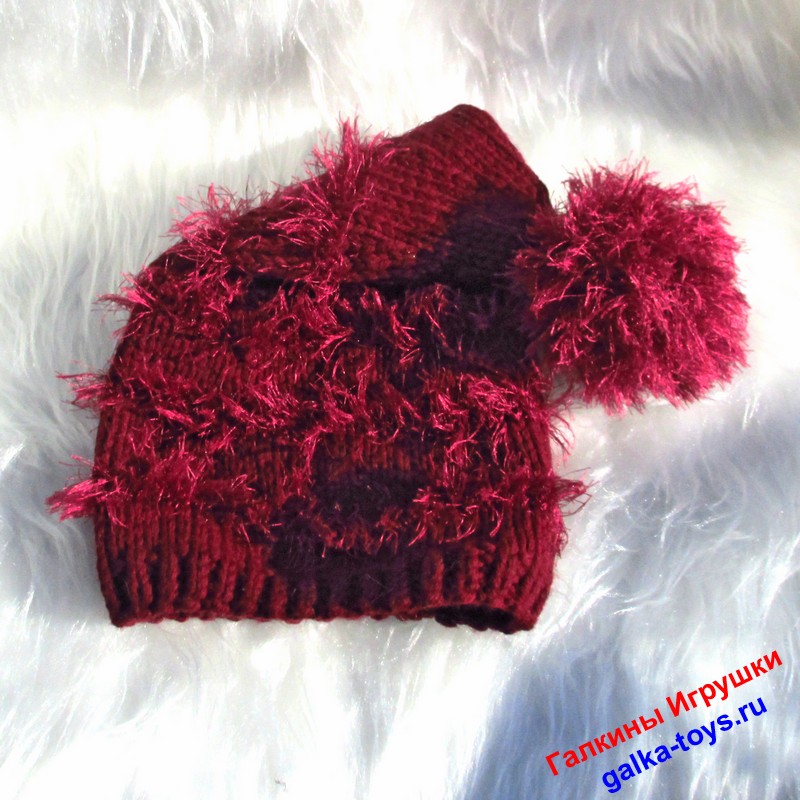 Шапочка - колпак с помпоном — изображение 5