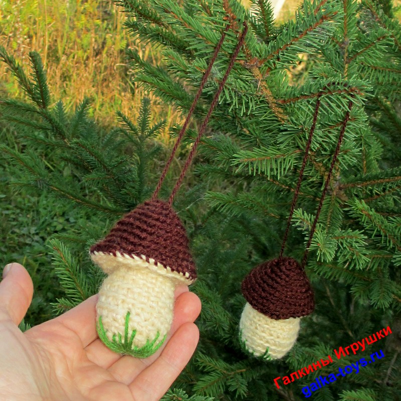 Елочная игрушка - веселые грибочки — изображение 5