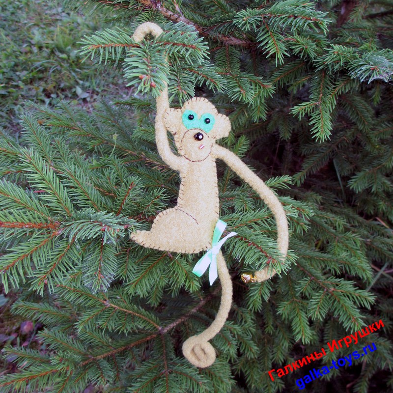 Ёлочная игрушка - Обезьянка приставучая — изображение 6