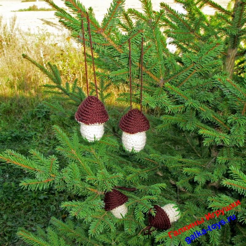 Елочная игрушка - веселые грибочки — изображение 6