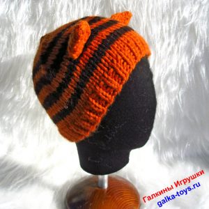 Шапка котик для девочки