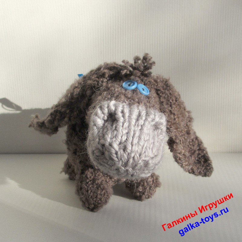 Игрушка вязаная - Ослик Иа