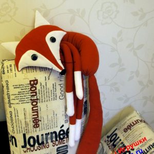 Большая игрушка подушка красивая Лисица