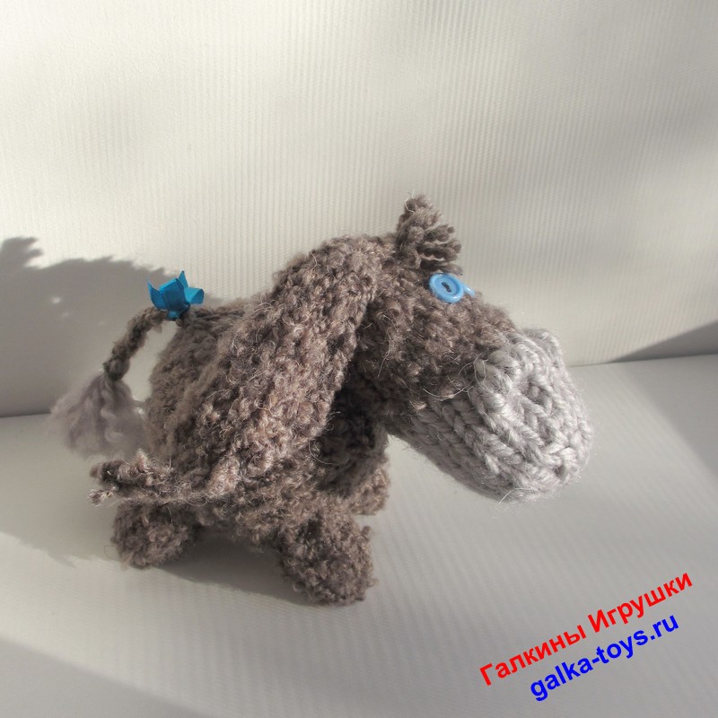 Игрушка вязаная - Ослик Иа — изображение 3