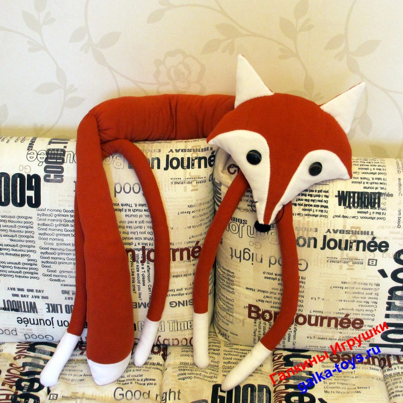 Большая игрушка подушка красивая Лисица — изображение 3