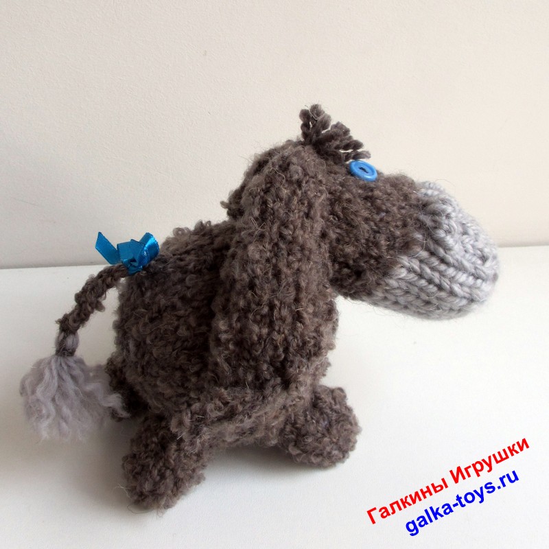 Игрушка вязаная - Ослик Иа — изображение 4