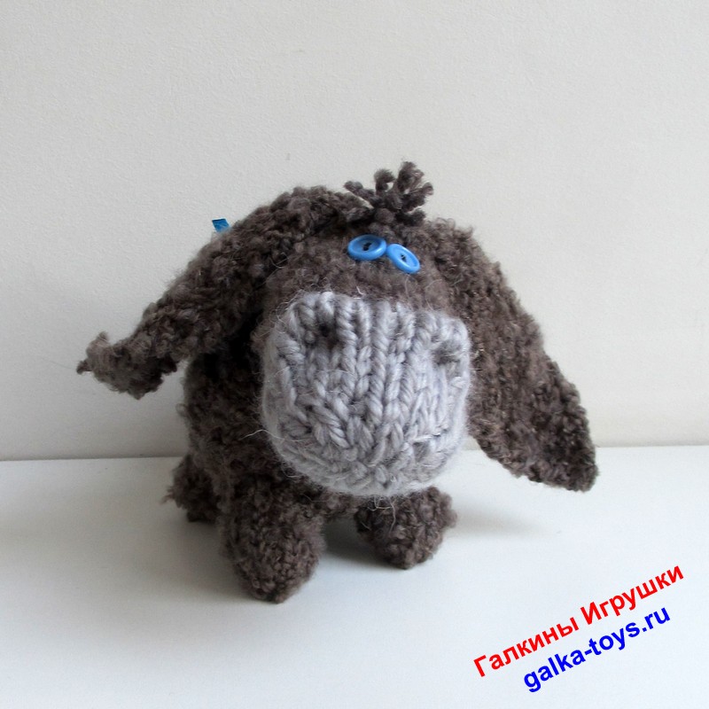 Игрушка вязаная - Ослик Иа — изображение 5