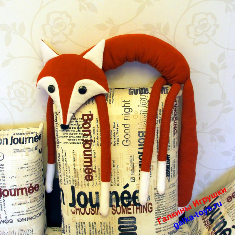 Большая игрушка подушка красивая Лисица — изображение 5