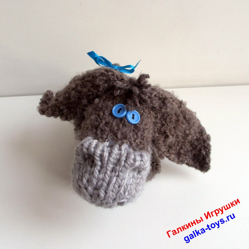 Игрушка вязаная - Ослик Иа — изображение 6