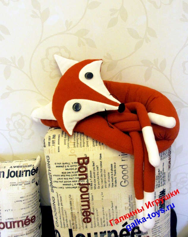 Большая игрушка подушка красивая Лисица — изображение 6