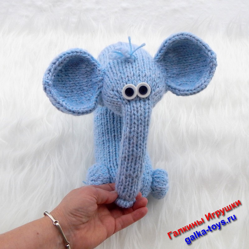 Вязаный Слон подушка валик под шею
