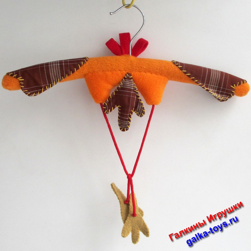 Мягкие вешалки плечики для одежды. Озорной петушок — изображение 3