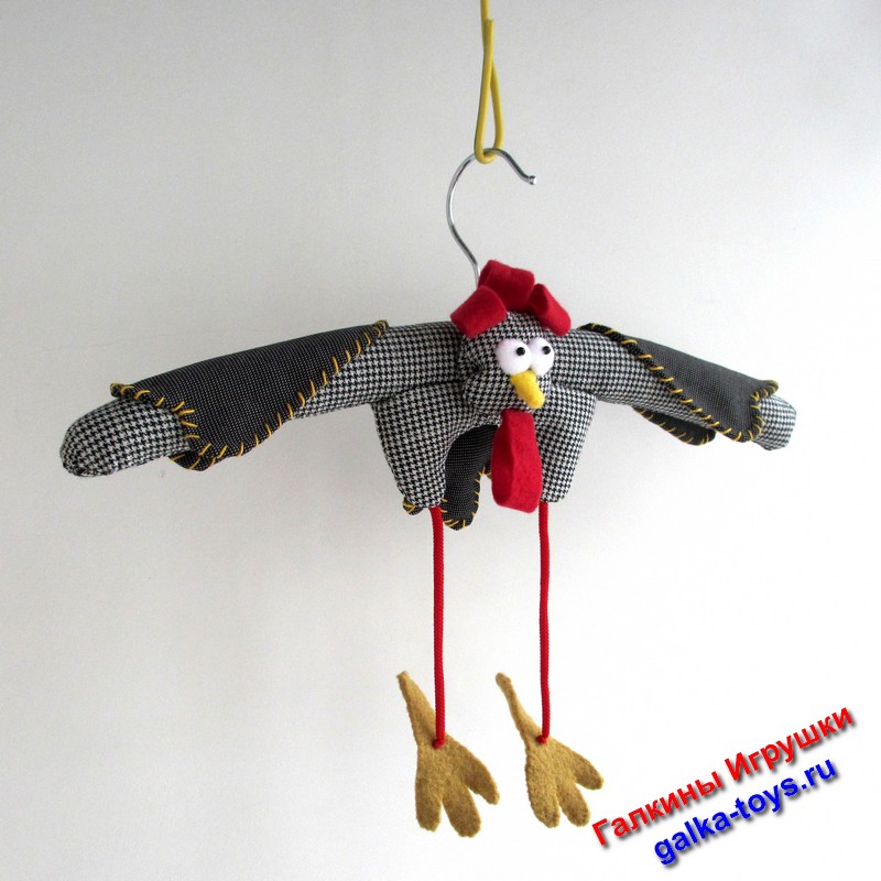 Мягкие вешалки плечики для одежды. Озорной петушок — изображение 5