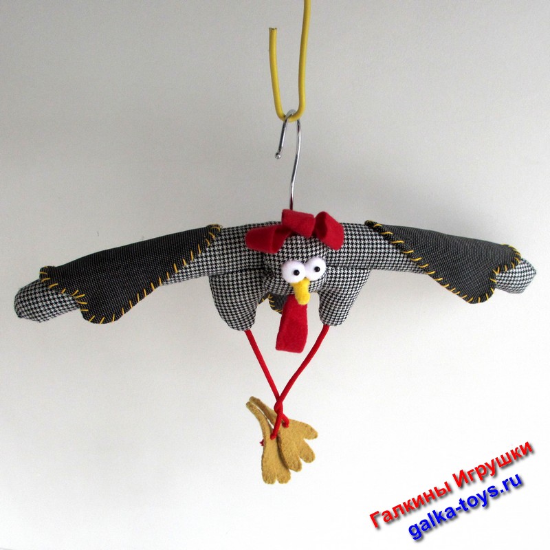 Мягкие вешалки плечики для одежды. Озорной петушок — изображение 6