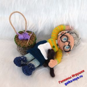 Мягкая игрушка Бабушка - Бабуля. Вязаная кукла. Магазин мягких игрушек