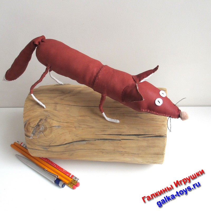 Пенал кожаный. Фигурка лиса. — изображение 5