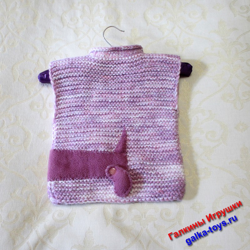 Вязаный жилет для девочки. — изображение 4