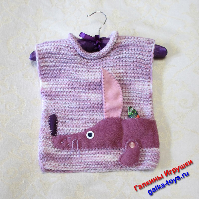 Вязаный жилет для девочки. — изображение 6