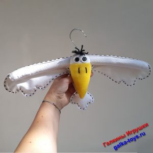 Мягкие белые плечики для одежды Ворона альбинос