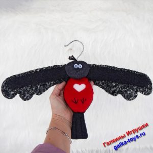 Мягкие плечики для верхней одежды снегирь птица зимняя