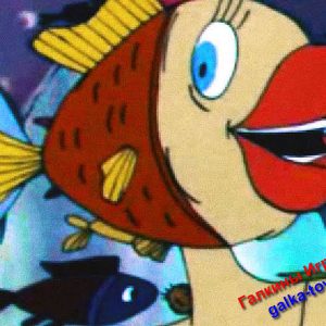 Шапка — рыбка с большими губами по мотивам мультика