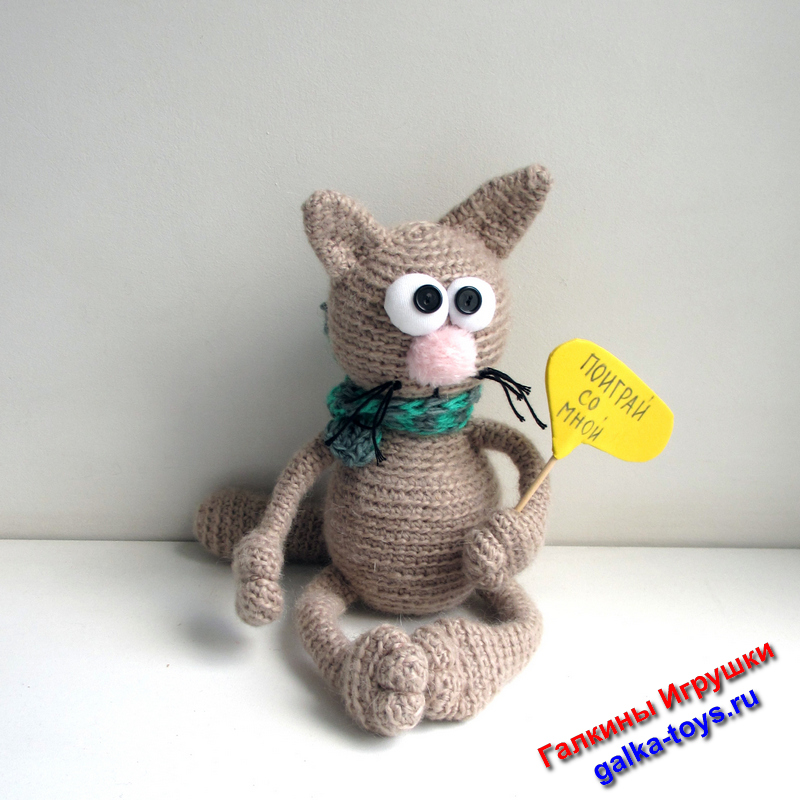 Мягкая игрушка котенок — изображение 7