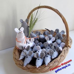 Мышка мягкая игрушка