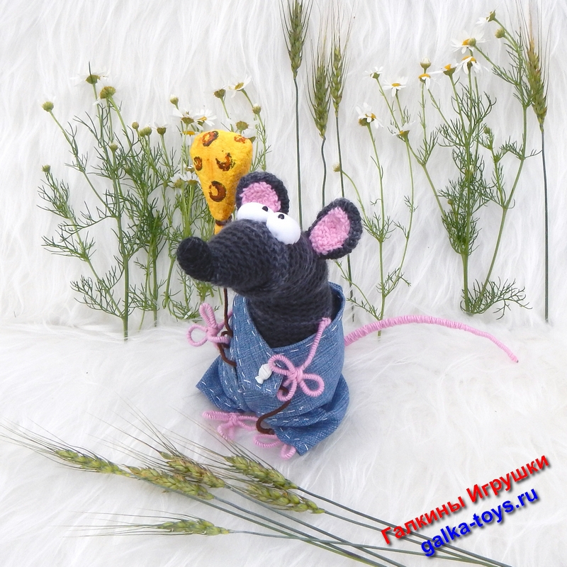 Вязаная игрушка крыса — изображение 5