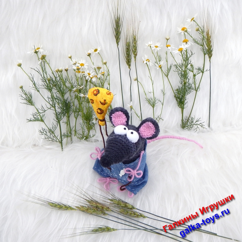 Вязаная игрушка крыса — изображение 6
