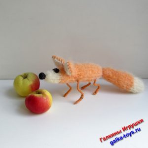 милая лисичка мягкая игрушка