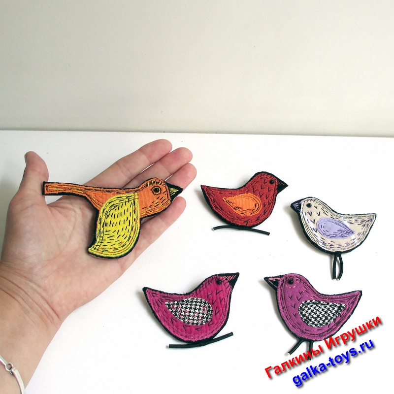 Красивые брошки птички — изображение 4