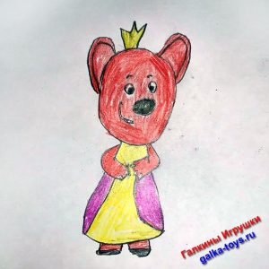 Игрушка лисенок по рисунку ребенка