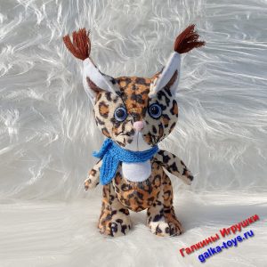 Дикая кошка рысь мягкая игрушка