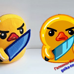 Боевой Утенок по интересному стикеру Телеграм