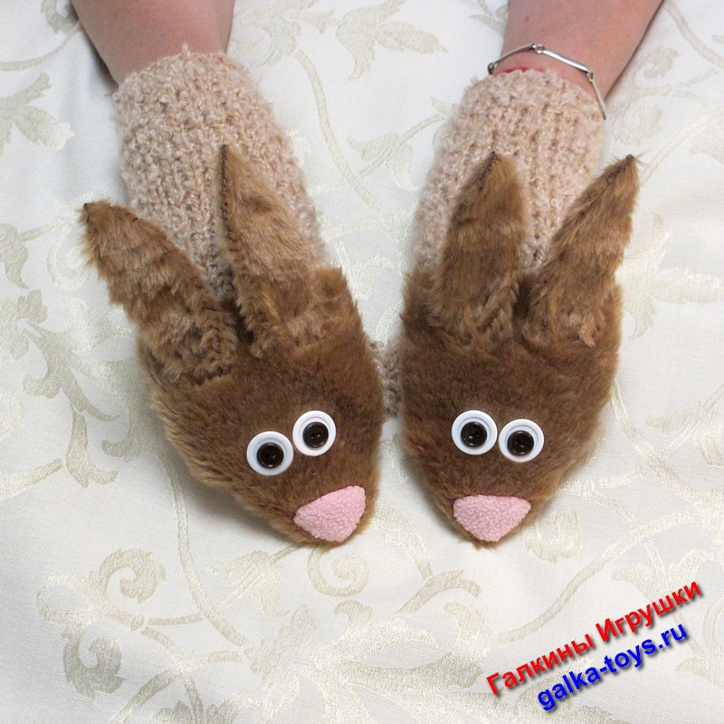 варежки женские зимние