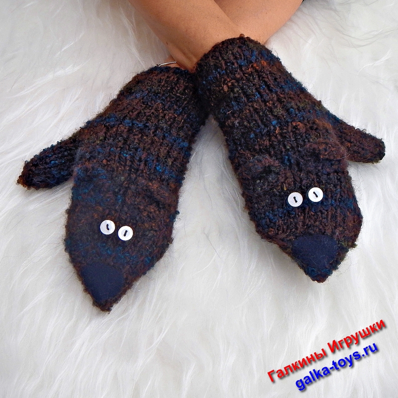 вязаные Мишки спицами