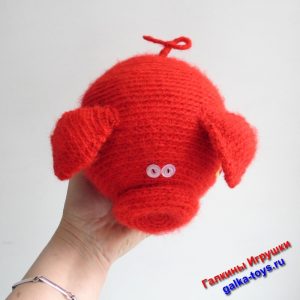 Огненная мягкая игрушка Хрюшка