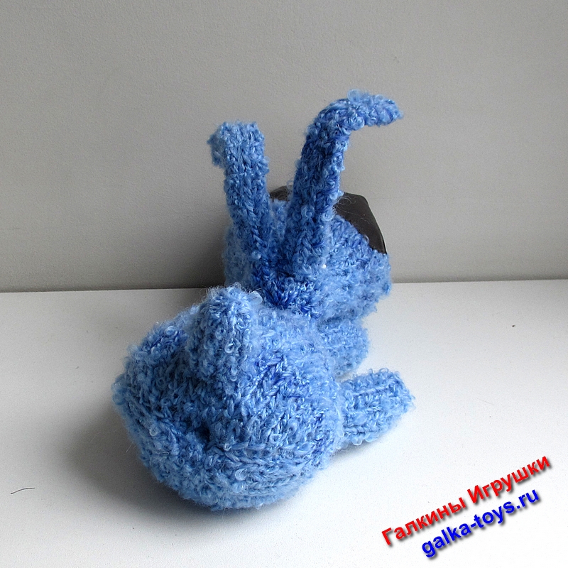 вязаная игрушка собачка